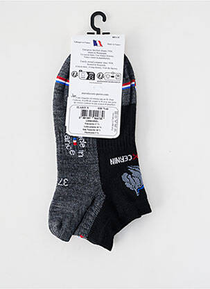 Chaussettes stretch gris PERRIN femme