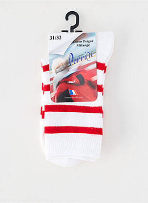 Chaussettes maille fine rouge PERRIN garçon