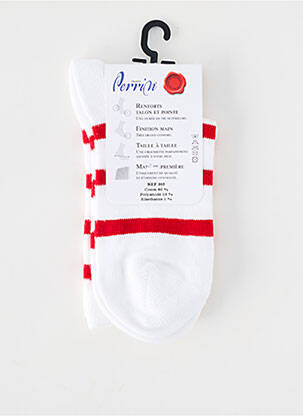 Chaussettes maille fine rouge PERRIN garçon