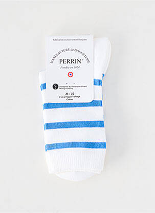 Chaussettes maille fine bleu PERRIN garçon