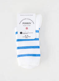 Chaussettes stretch bleu PERRIN garçon