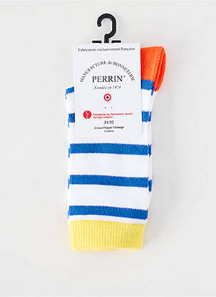 Chaussettes maille fine bleu PERRIN garçon
