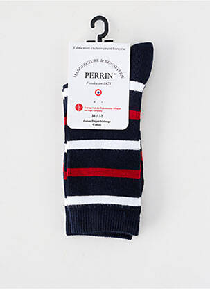 Chaussettes maille fine noir PERRIN garçon