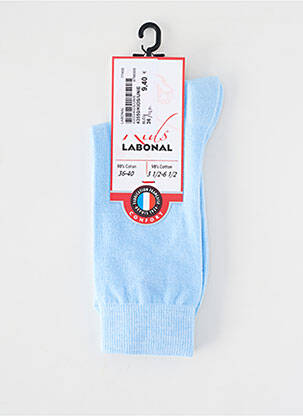 Chaussettes stretch bleu LABONAL homme