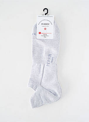 Chaussettes stretch gris PERRIN homme