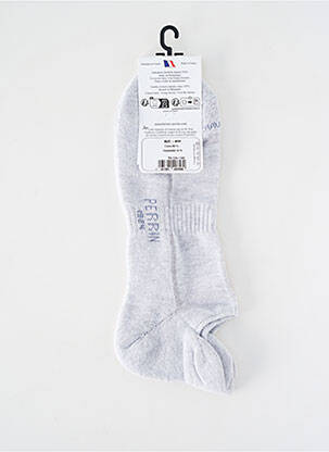 Chaussettes stretch gris PERRIN homme
