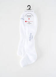 Chaussettes stretch blanc PERRIN homme