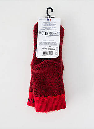 Chaussettes bi-matiére rouge PERRIN enfant