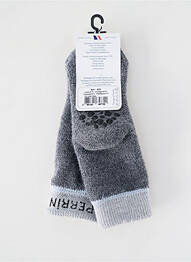 Chaussettes bi-matiére gris PERRIN enfant