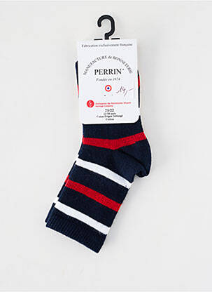 Chaussettes stretch bleu PERRIN enfant