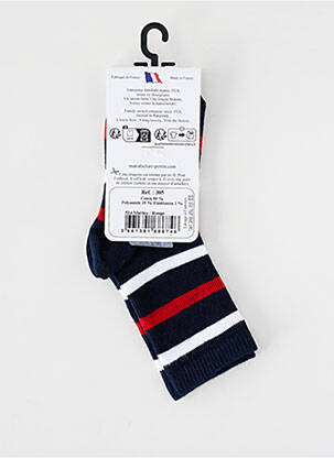 Chaussettes stretch bleu PERRIN enfant