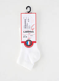 Chaussettes maille fine blanc LABONAL enfant