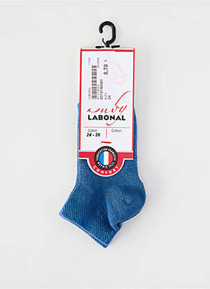 Chaussettes maille fine bleu LABONAL enfant