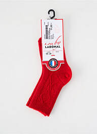 Chaussettes stretch rouge LABONAL enfant