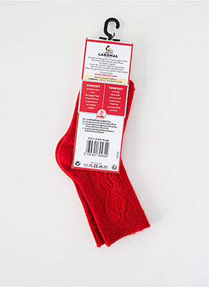 Chaussettes stretch rouge LABONAL enfant