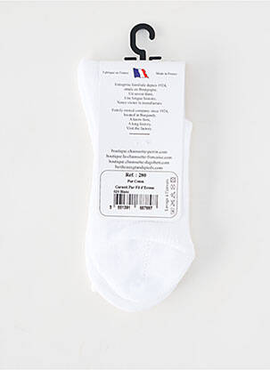 Chaussettes stretch blanc PERRIN enfant