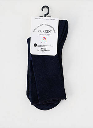 Chaussettes stretch bleu PERRIN enfant