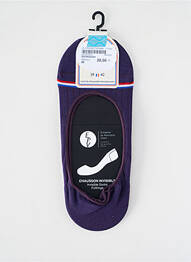 Chaussettes stretch violet LA CHAUSSETTE FRANÇAISE femme