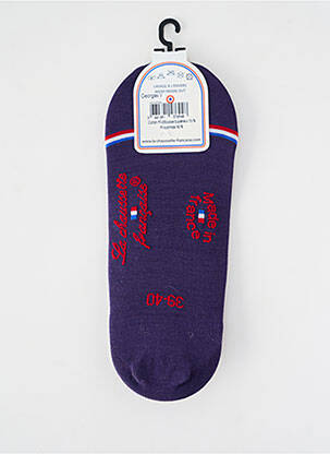 Chaussettes stretch violet LA CHAUSSETTE FRANÇAISE femme