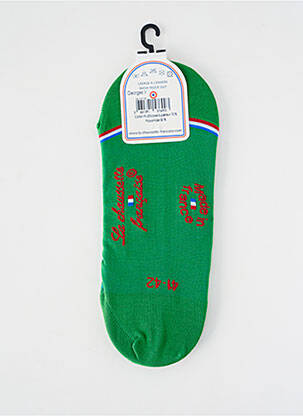 Chaussettes stretch vert LA CHAUSSETTE FRANÇAISE femme
