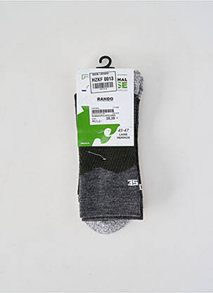 Chaussettes tissage chiné vert LABONAL homme
