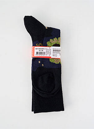 Chaussettes imprimé fantaisie bleu BERTHE AUX GRANDS PIEDS homme