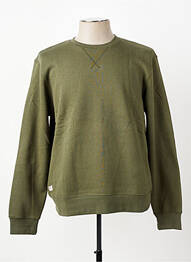 Sweat-shirt manches longues manches longues vert DAYTONA homme