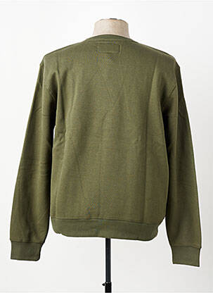 Sweat-shirt manches longues manches longues vert DAYTONA homme