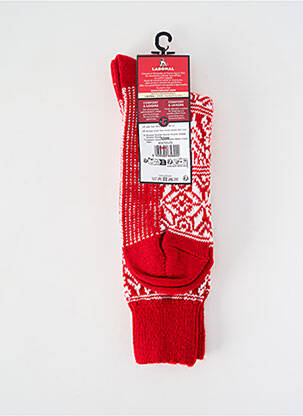 Chaussettes imprimé fantaisie rouge LABONAL homme