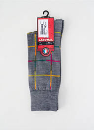 Chaussettes stretch gris LABONAL homme