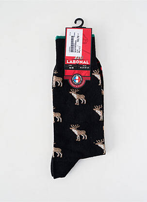 Chaussettes maille fine noir LABONAL homme