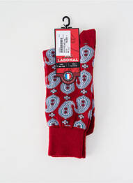 Chaussettes stretch rouge LABONAL homme