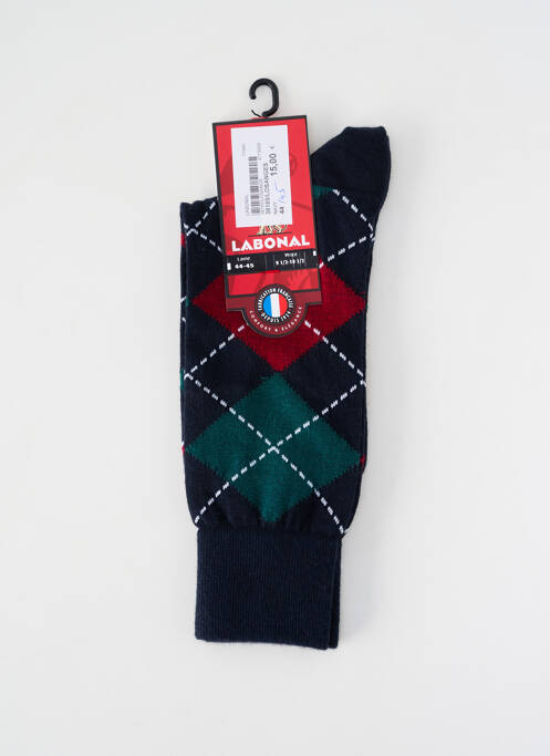 Chaussettes maille fine bleu LABONAL homme