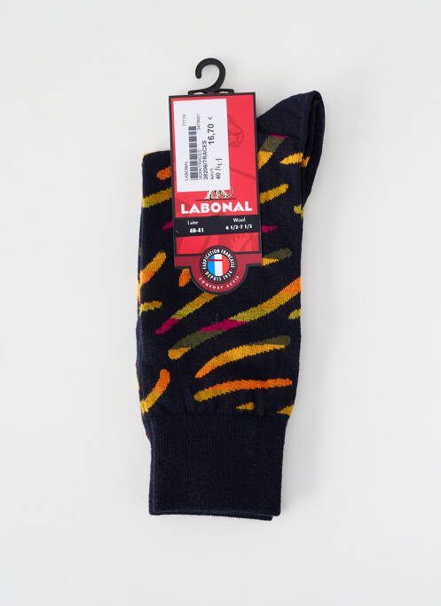 Chaussettes maille fine bleu LABONAL homme