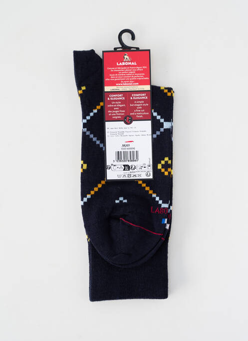 Chaussettes maille fine noir LABONAL homme