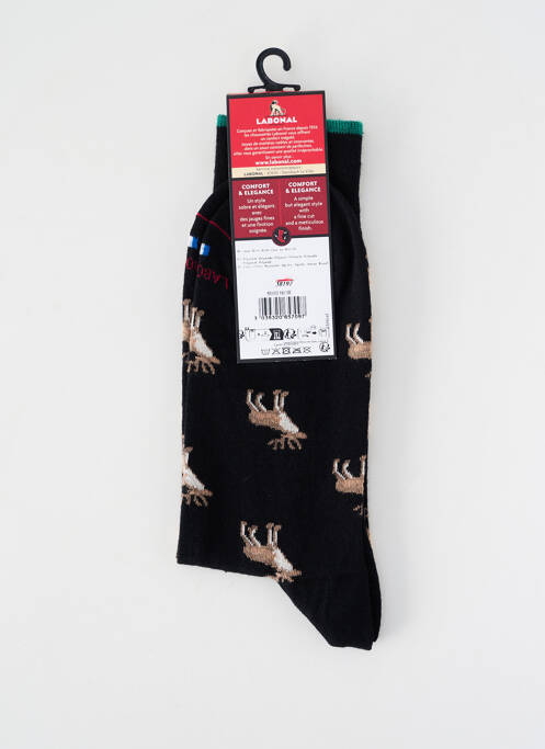 Chaussettes maille fine noir LABONAL homme