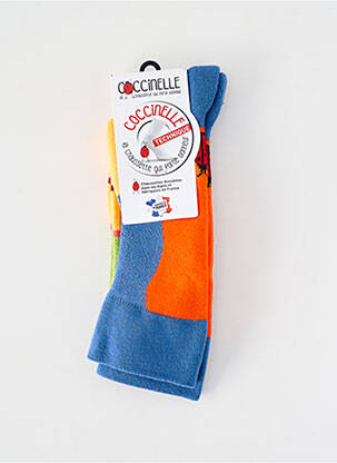 Chaussettes imprimé fantaisie bleu COCCINELLE femme
