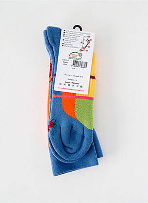 Chaussettes imprimé fantaisie bleu COCCINELLE femme