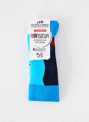 Chaussettes imprimé fantaisie bleu COCCINELLE femme