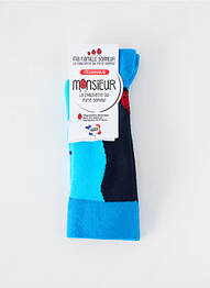 Chaussettes imprimé fantaisie bleu COCCINELLE femme