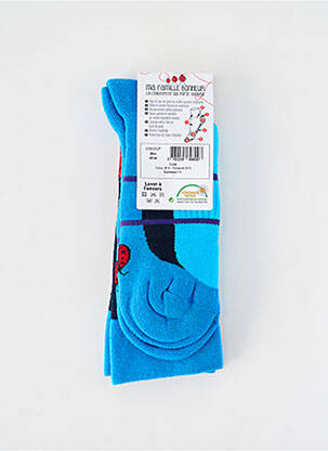 Chaussettes imprimé fantaisie bleu COCCINELLE femme