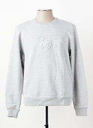 Sweat-shirt manches longues manches longues gris DAYTONA homme
