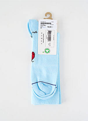 Chaussettes imprimé fantaisie bleu MONSIEUR femme