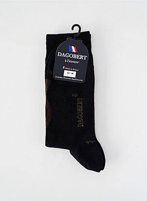 Chaussettes stretch noir DAGOBERT A L'ENVERS homme