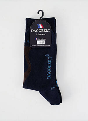 Chaussettes stretch noir DAGOBERT A L'ENVERS homme