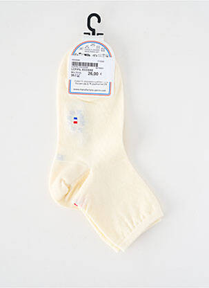 Chaussettes stretch beige LA CHAUSSETTE FRANÇAISE femme