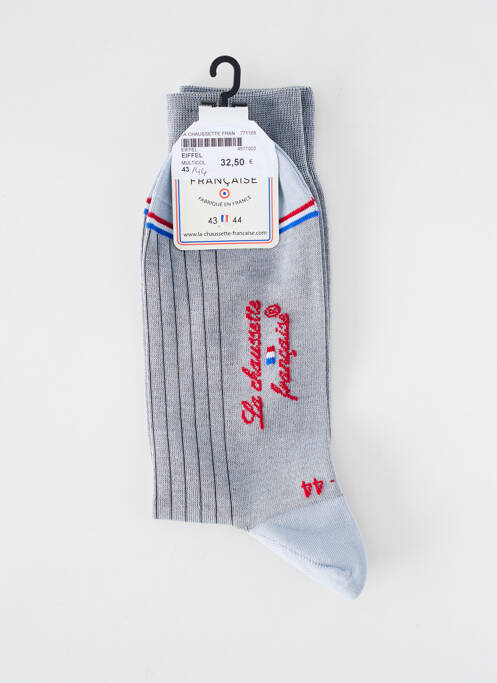 Chaussettes maintien élastique gris LA CHAUSSETTE FRANÇAISE femme