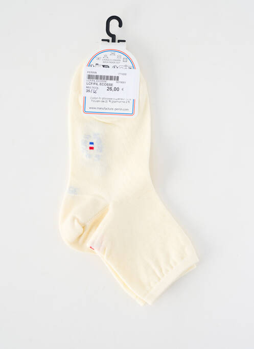 Chaussettes maintien élastique beige LA CHAUSSETTE FRANÇAISE femme