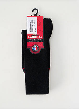Chaussettes stretch noir LABONAL homme