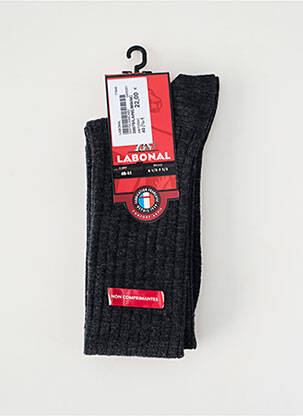 Chaussettes stretch gris LABONAL homme